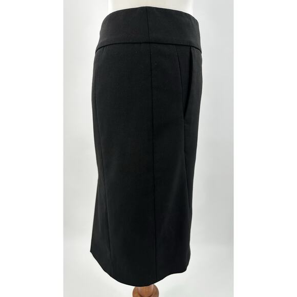 Ann Taylor LOFT Black Pencil Skirt Size 0 Career Work Office Professional - Picture 6 of 8